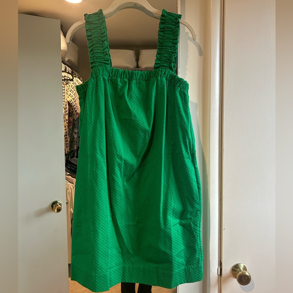 Emerald green dress
